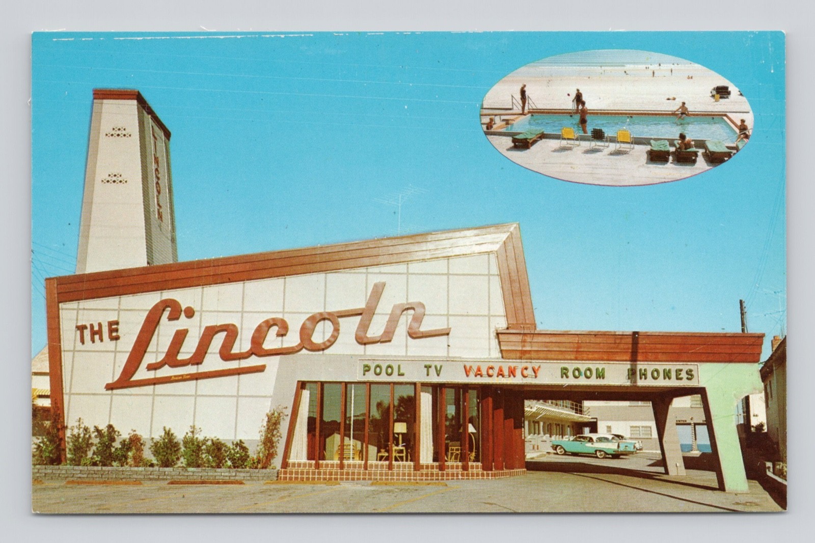 Postcard The Lincoln Motel Daytona Beach Florida – Unposted Postcard The Lincoln Motel Daytona Beach Florida – Unposted