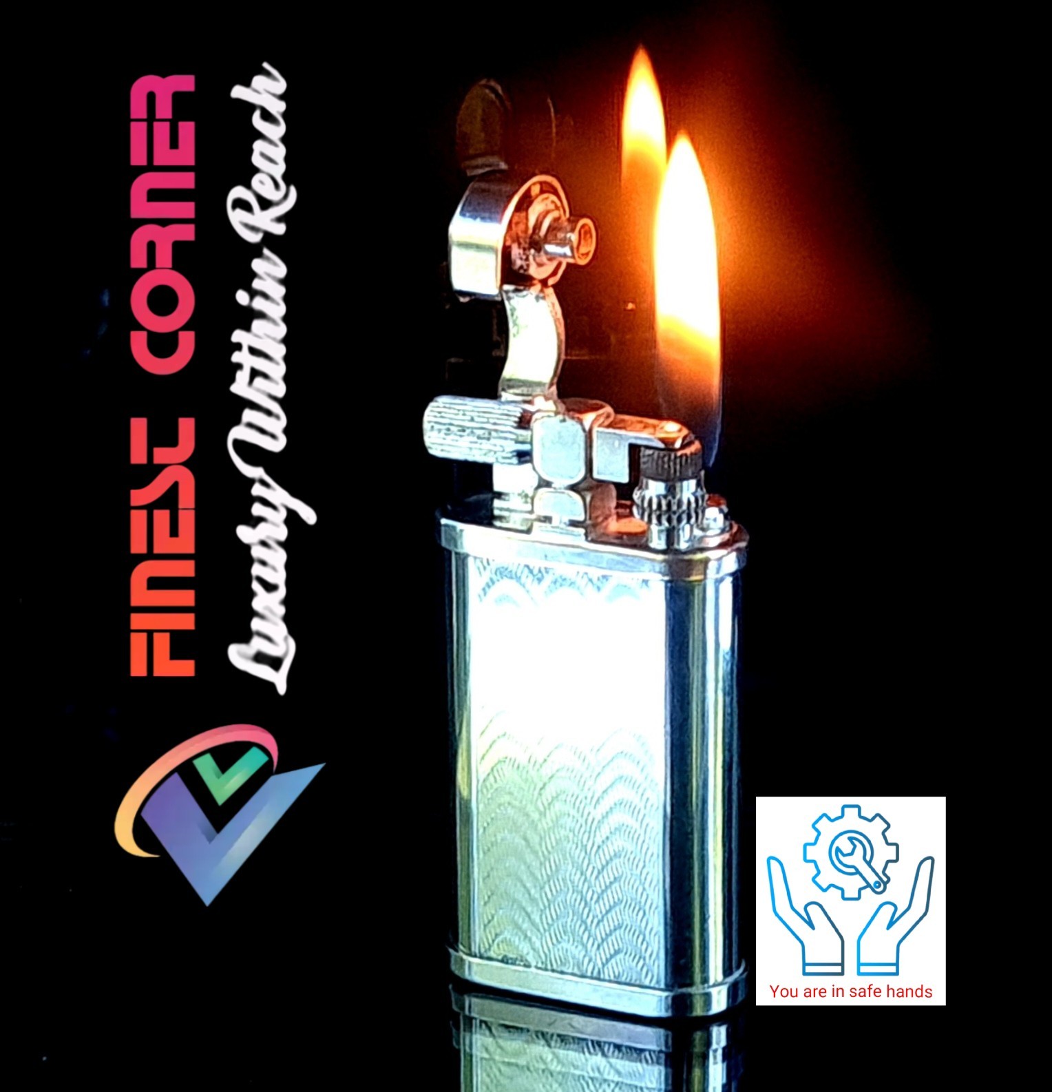Rare Vintage pre 70s Dr Plumb Silver Duel Flame Lighter Overhauled Warranty VG Rare Vintage pre 70s Dr Plumb Silver Duel Flame Lighter Overhauled Warranty VG