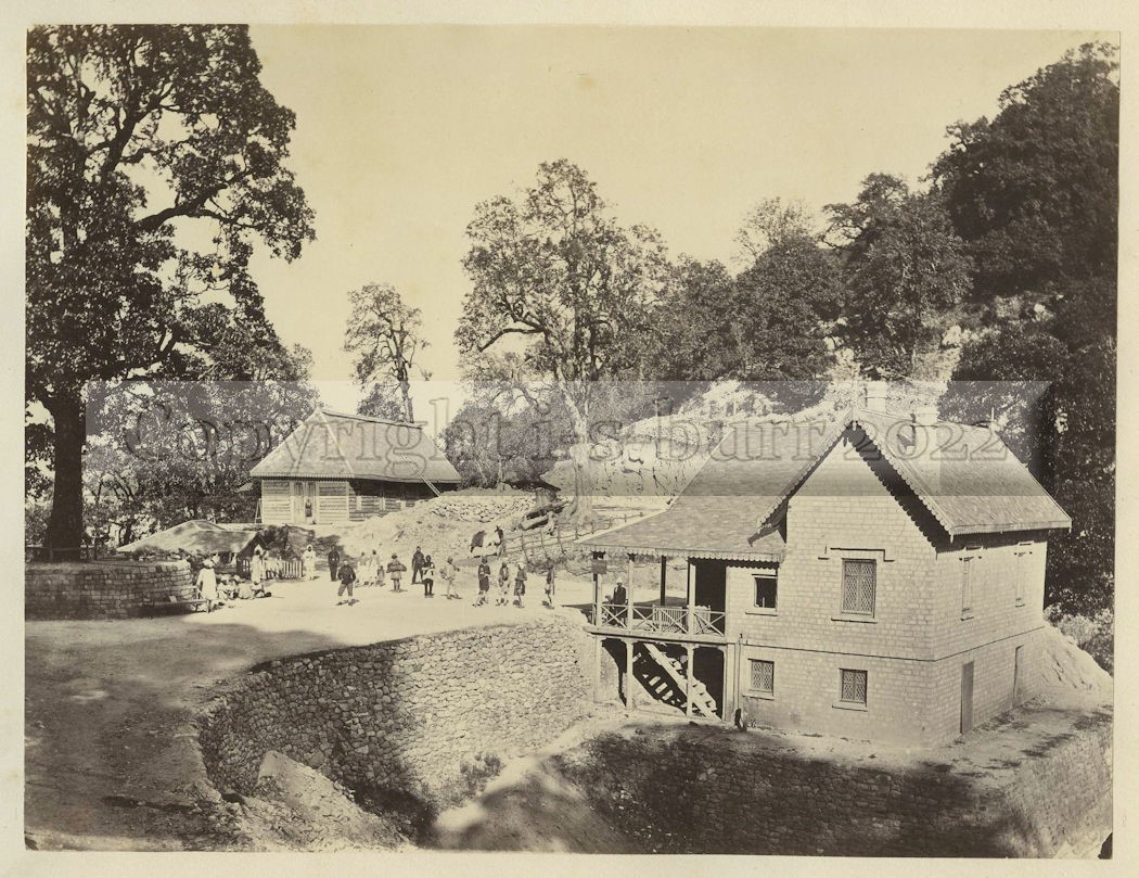 Temporary Church & Post Office Dalhousie Northern India c1875 Photo