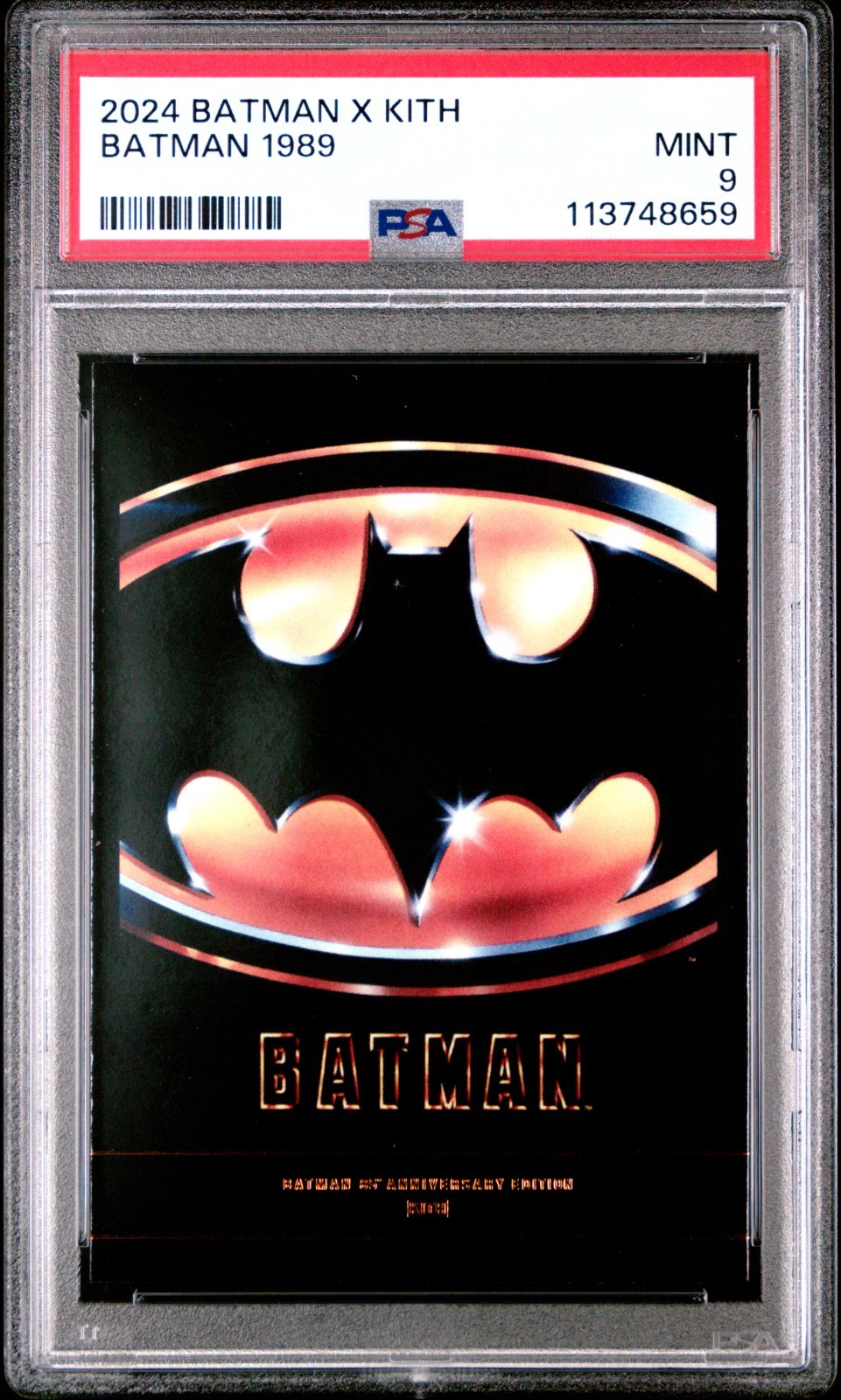 2024 Batman X Kith Batman 1989 PSA 9 LOW POP