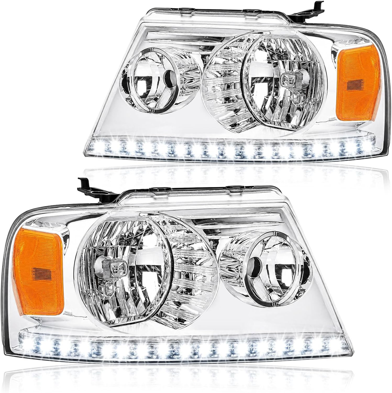 LED Headlight Assembly for 2004-2008 Ford F150/2006-2008 Lincoln Mark LT Driver