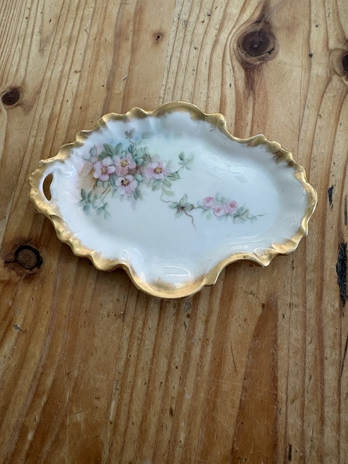 Vintage Limoges Floral Trinket Dish Vintage Limoges Floral Trinket Dish