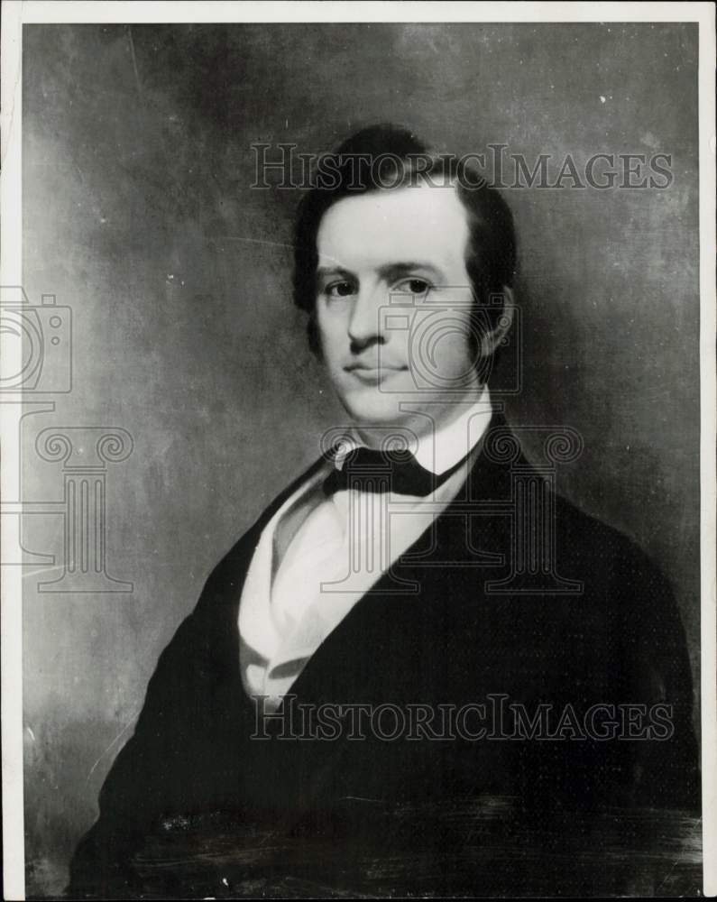 1928 Press Photo Portrait of composer Stephen Foster painted by Thomas Hicks 1928 Press Photo Portrait of composer Stephen Foster painted by Thomas Hicks