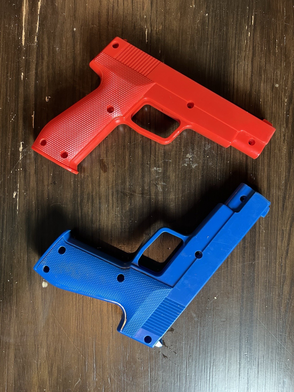 HAPP 96-0066-100 Arcade Optical Light Gun Red Blue Lot UNTESTED DAMAGED