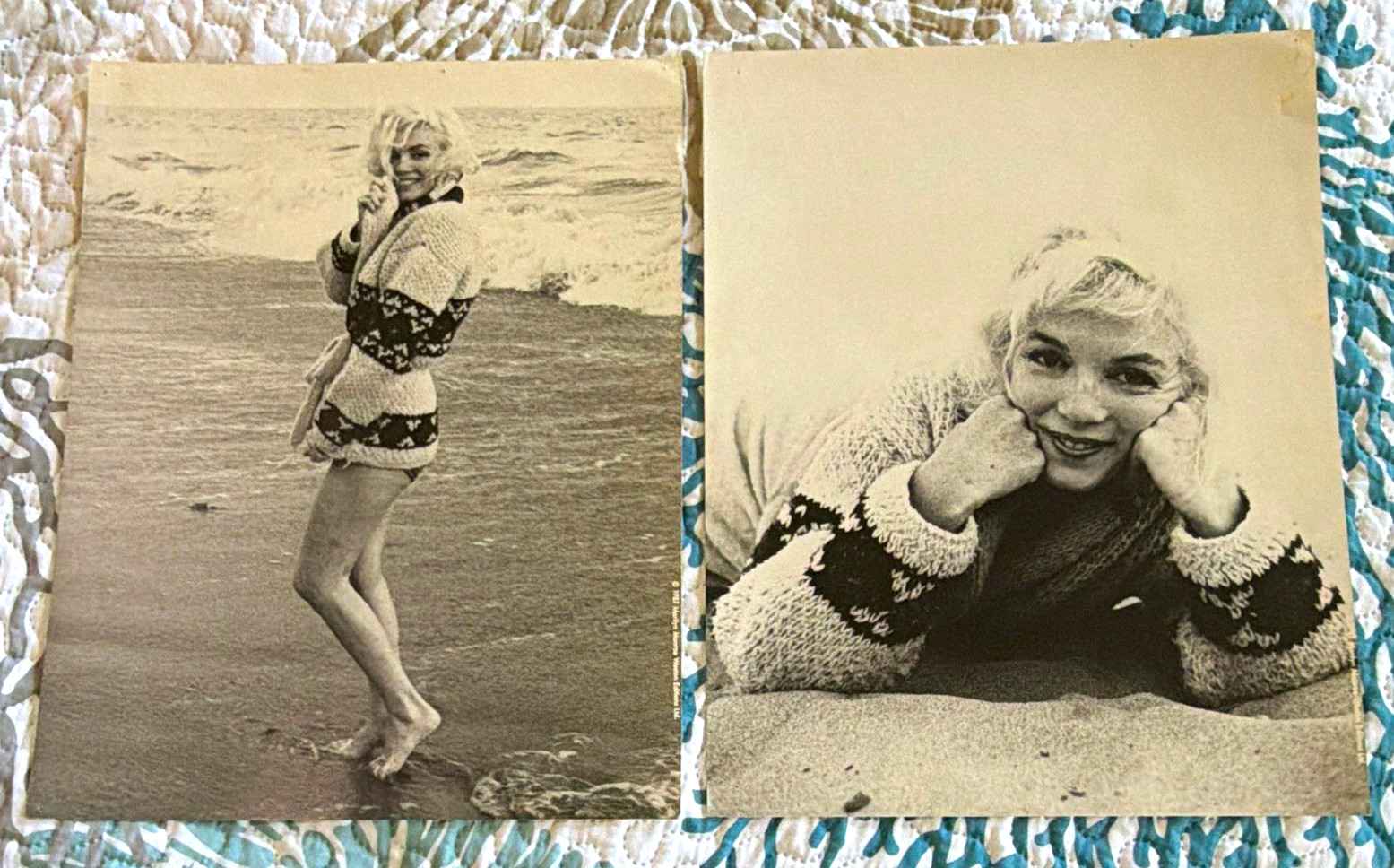 Marilyn Monroe 1987 Weston Edition Photographs | Lot of 2 George Barris 11x14