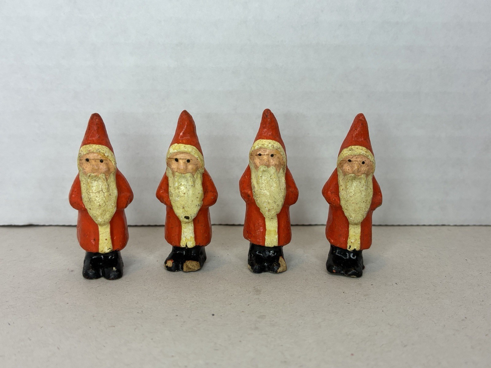 4 Vtg Germany Miniature Old World Santa Belsnickel Figurine Christmas Putz 4 Vtg Germany Miniature Old World Santa Belsnickel Figurine Christmas Putz