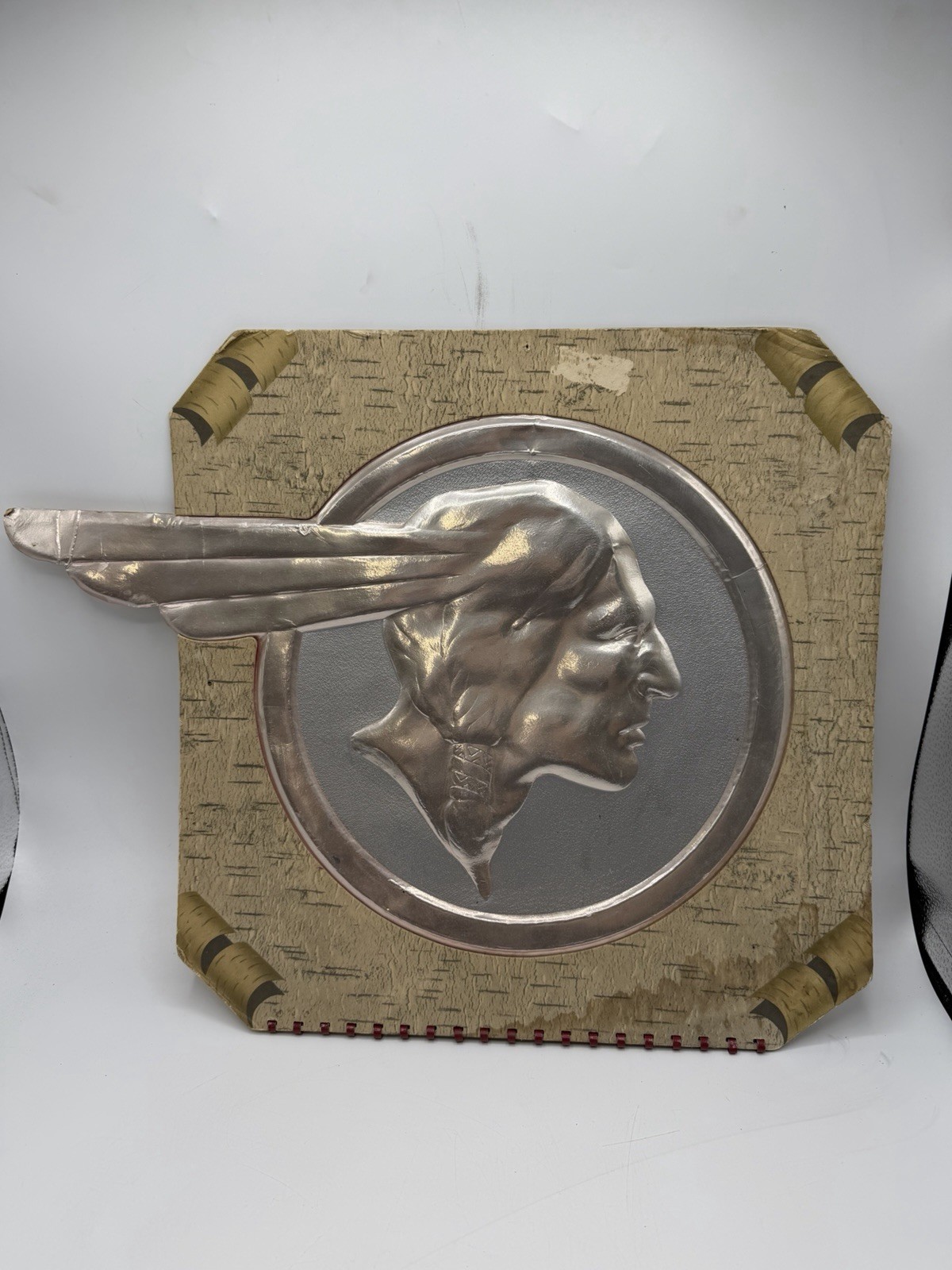 Vintage Original PONTIAC CAR Embossed Foil Over Cardboard Sign Vintage Original PONTIAC CAR Embossed Foil Over Cardboard Sign