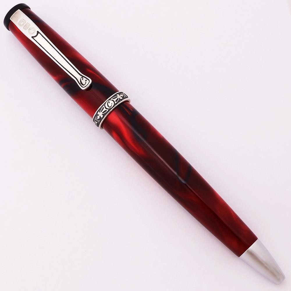 Curtis Australia 157 Ballpoint Pen - Raspberry w Sterling, Parker Refills (New)