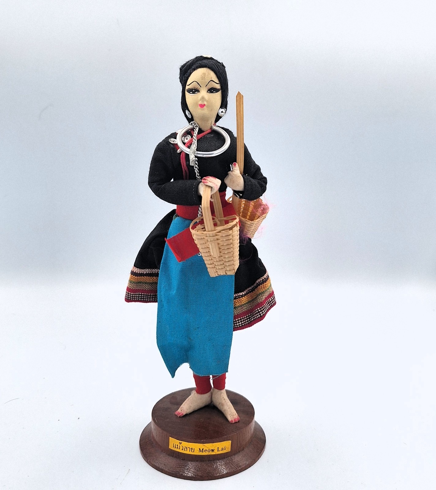 Vintage Traditional souvenir figure from Nothern Thailand the Hmong ethnic group