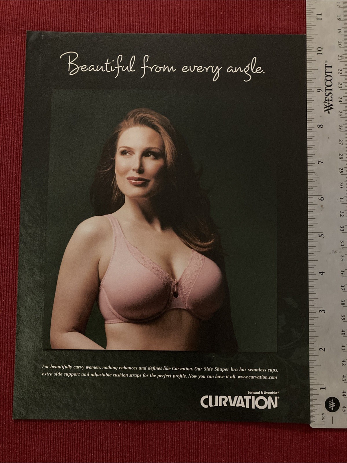 Big Breasted Woman for Curvation Brassiere Bra 2007 Print Ad