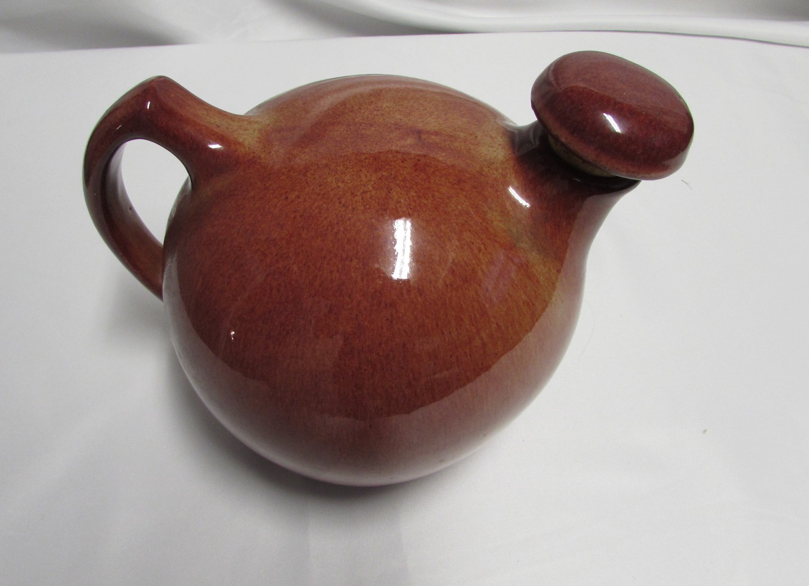 Vintage Niloak Pottery #71 Tilt Ball Pitcher Jug w/ Original Ceramic Stopper