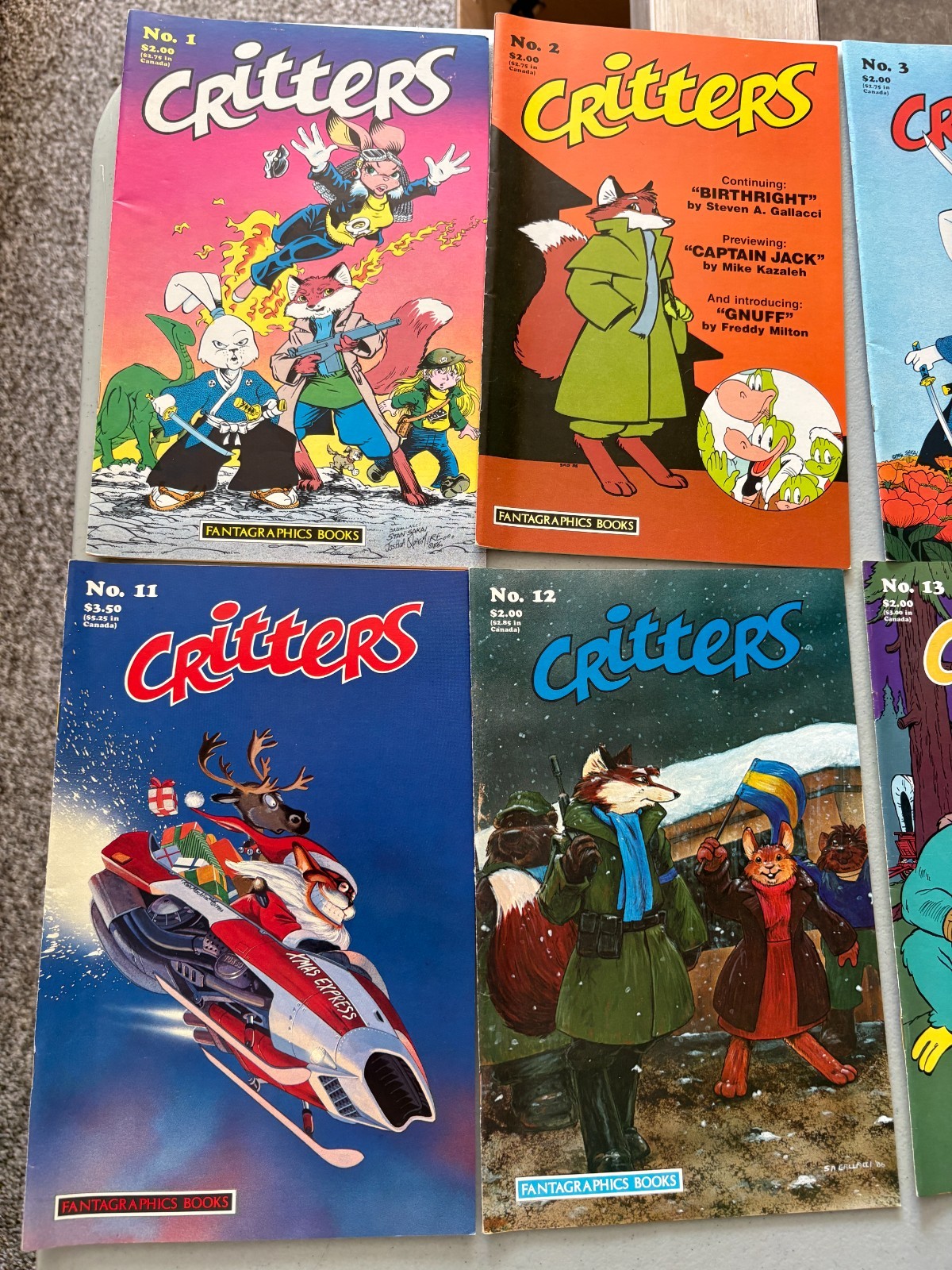 Critters Lot Of 21 Comics Fantagraphics 1987-1990 See Photos For Numbers. GREAT