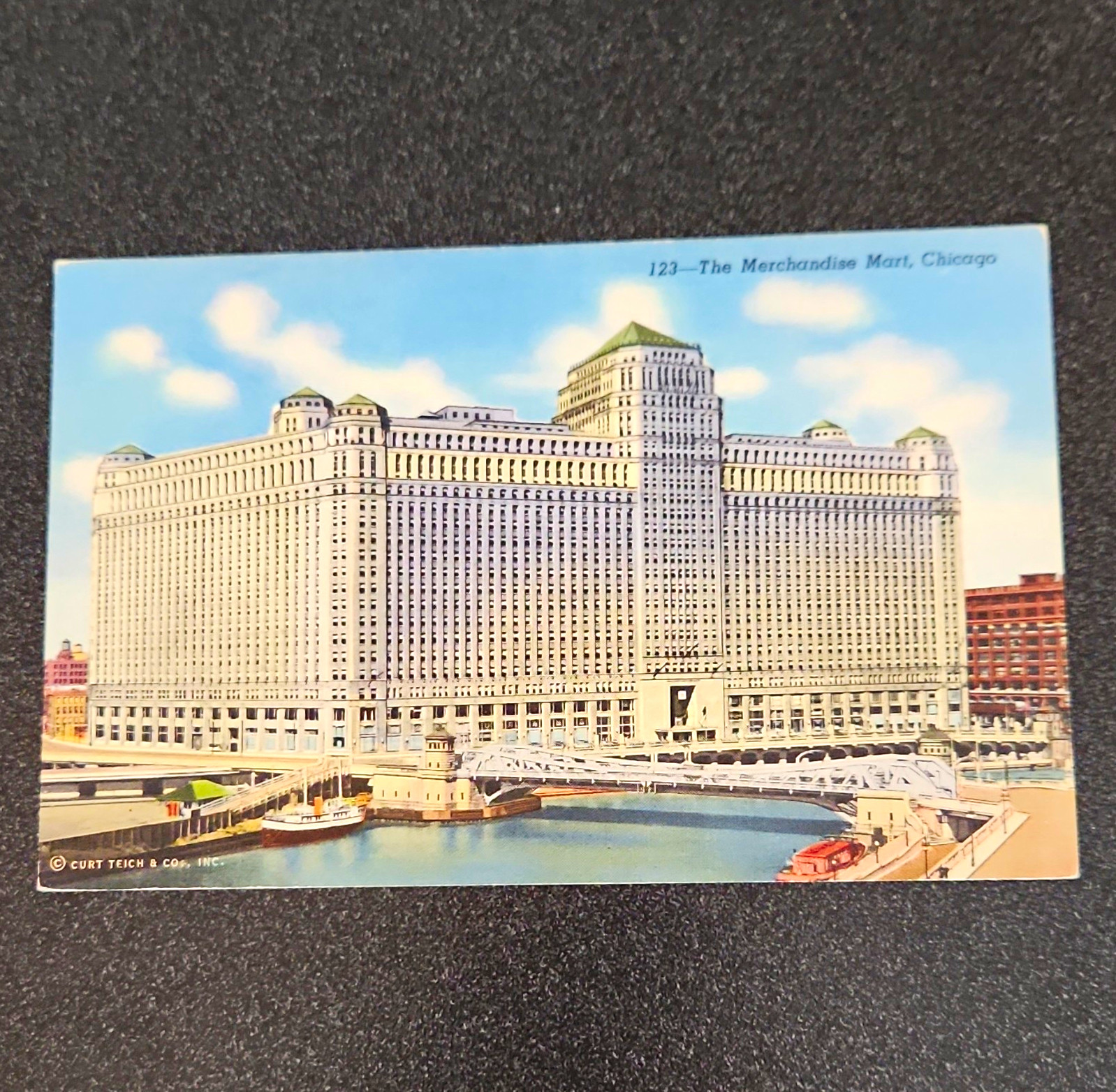 Merchandise Mart Chicago IL Building Postcard Unposted Divided Back Curt Teich