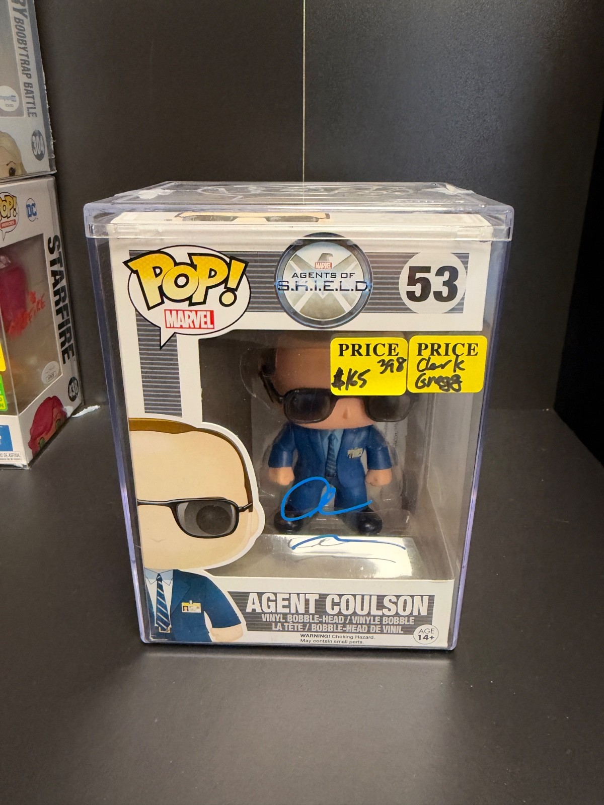 Agent Coulson 53 Autographed Funko Pop Clark Gregg Agents of Shield