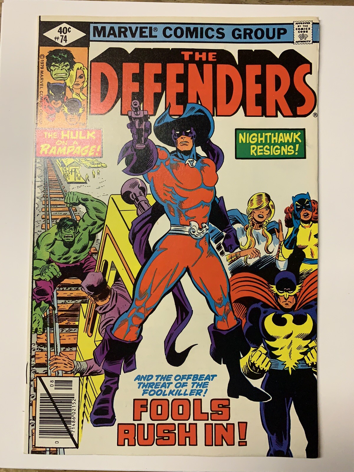 The Defenders #74/Bronze Age Marvel Comic Book/Foolkiller/NM