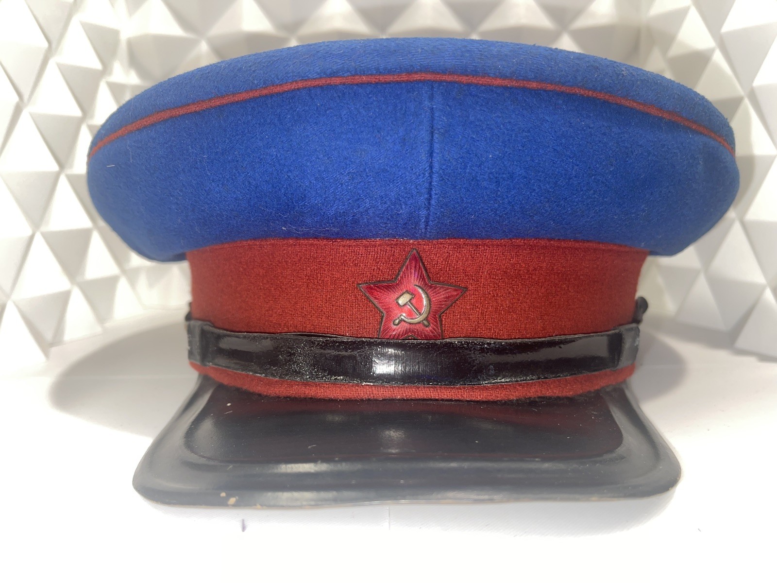 Authentic 1951/1952 Soviet MVD KGB MGB Officer Visor Cap - Artel Moscow Size 56