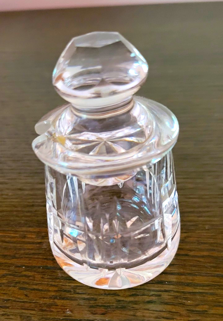 Waterford crystal mustard serving jar