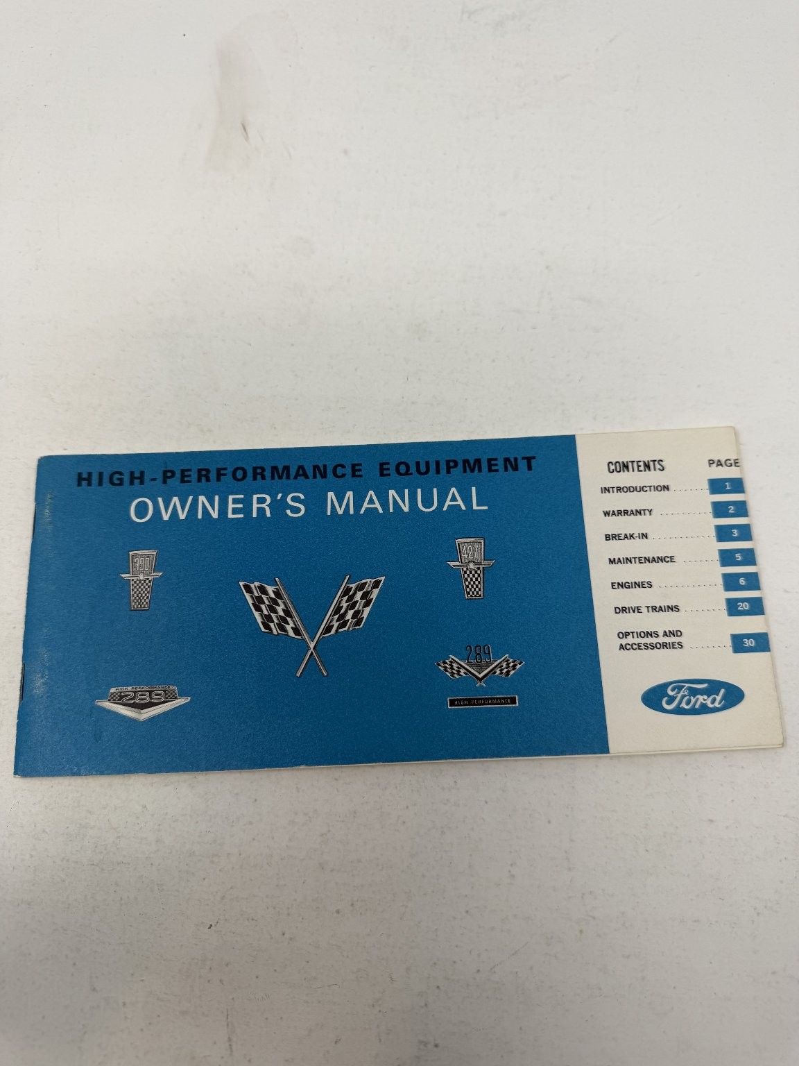 1964 Ford High-Performance Equipment Owner's Manual FIRST EDITION