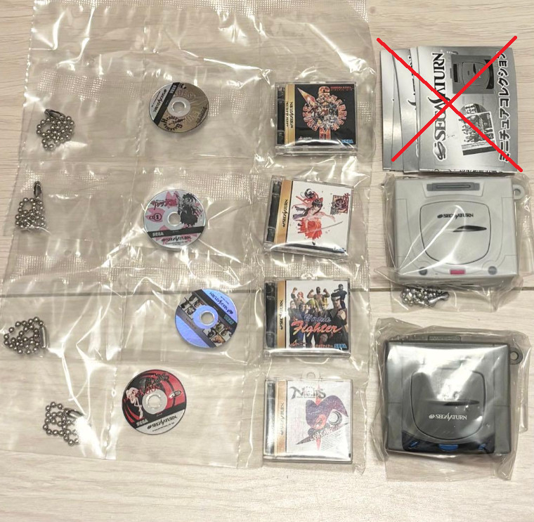 SEGA Sega Saturn Miniature Collection All 6 Full Complete Set
