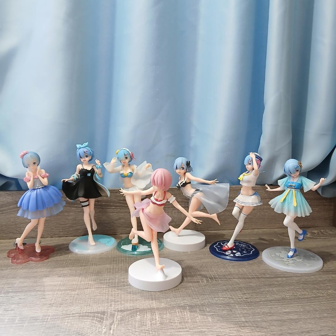 Re:Zero Starting Life in Another World Rem Figure Set of 7 Re:Zero Starting Life in Another World Rem Figure Set of 7