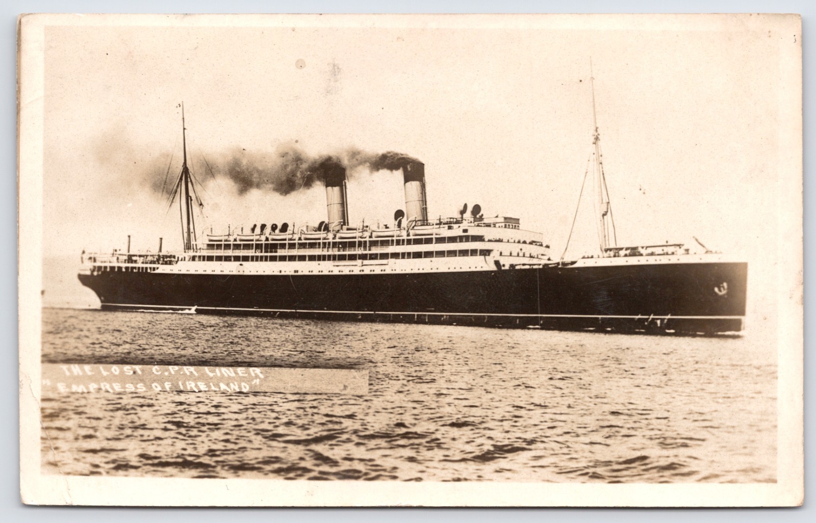 Post Card - The Lost C.P.R. Liner \