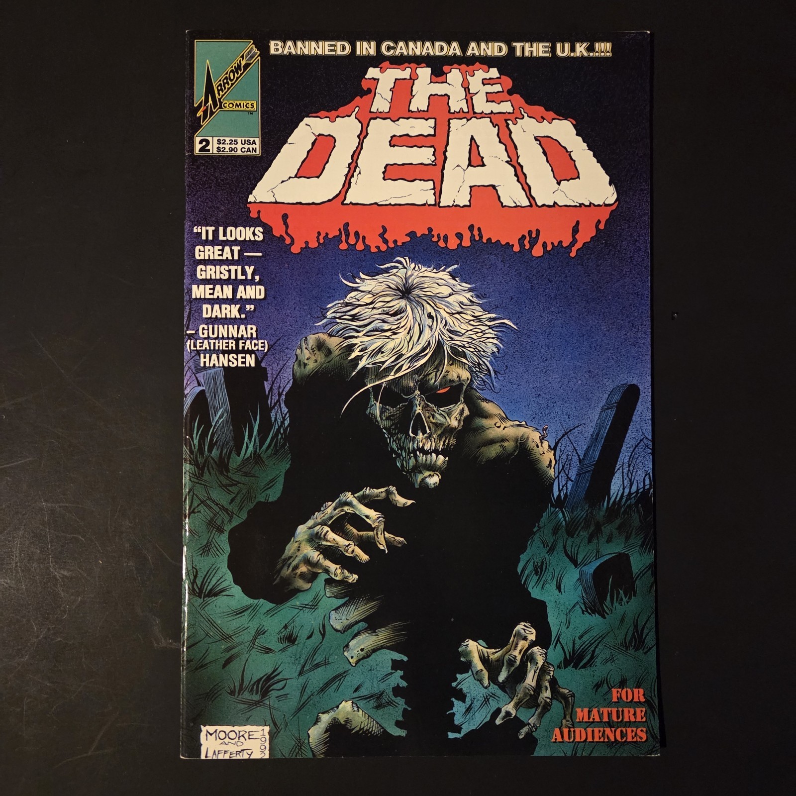 The Dead #2 vol. 90’s Zombie Horror  Arrow Comics 1993 Cb5 