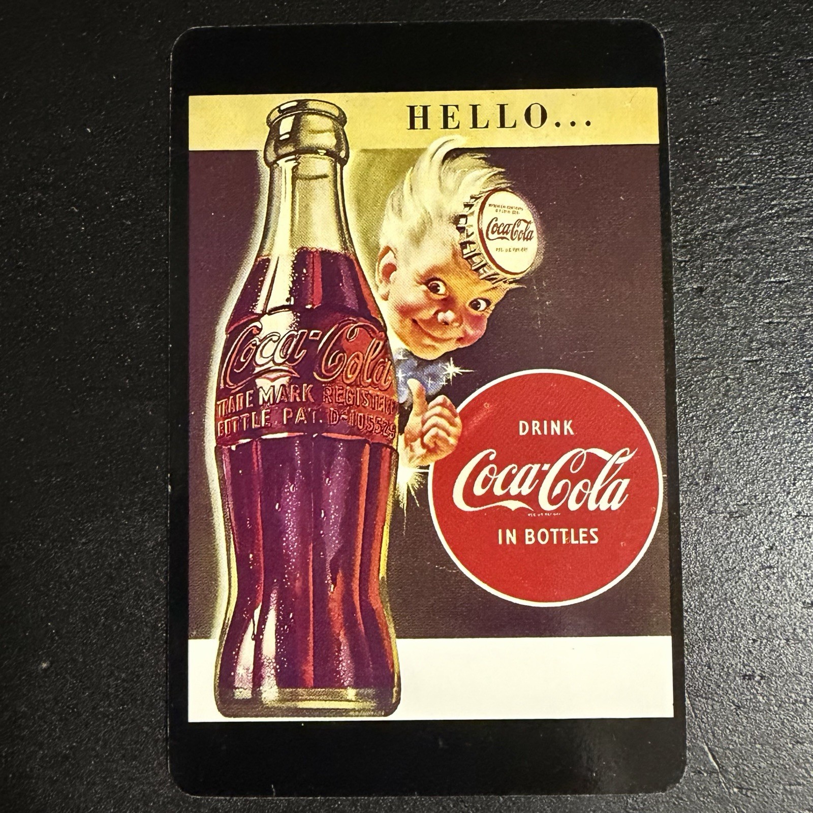 VTG “Sprite Boy” Coca-Cola Advertisement Single Swap Playing Card