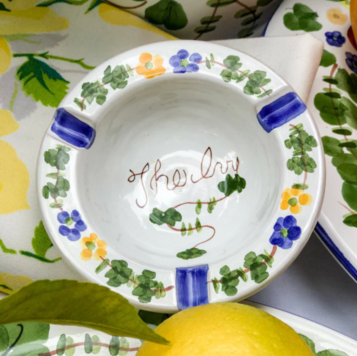 NWT Vintage Iconic Limited Edition The Ivy Los Angeles Restaurant Ashtray White