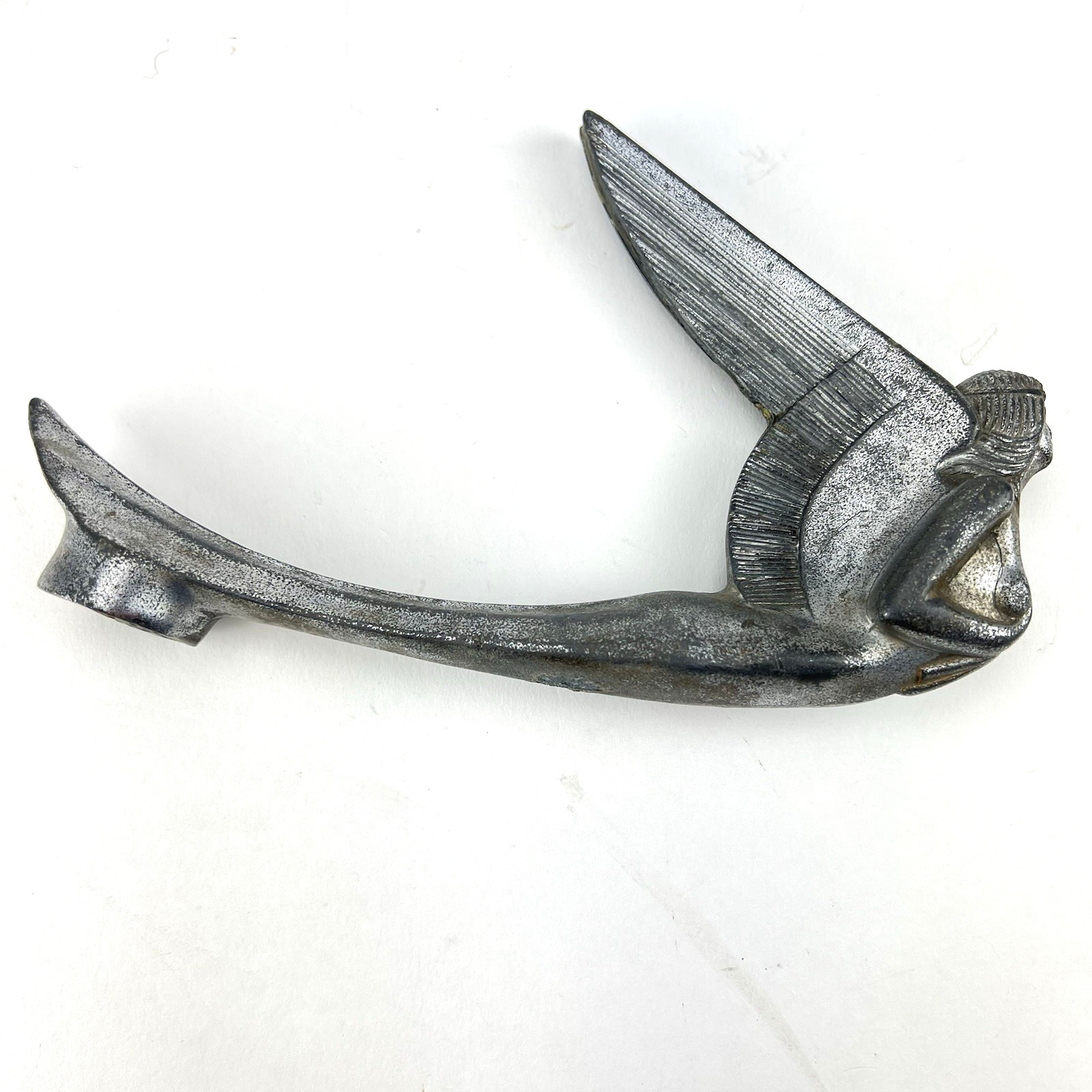 RARE 1920'S STYLISED ICARUS HOOD ORNAMENT MASCOT BY S.RUEFF FRANCE