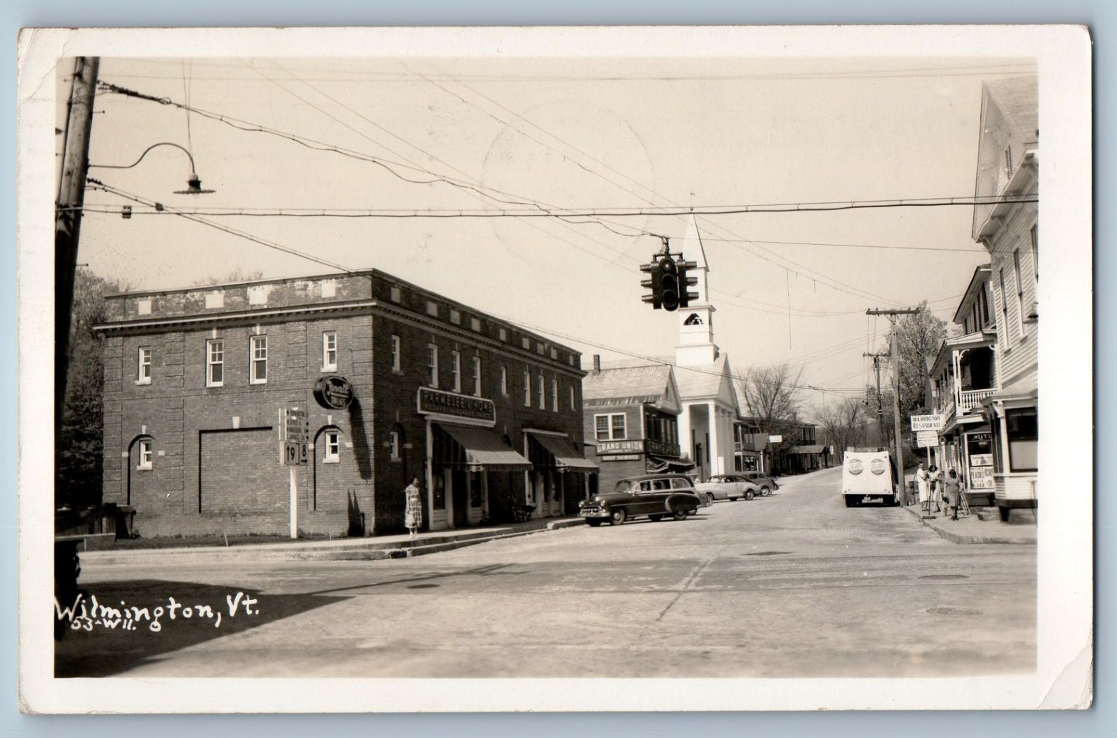 1956 Main Street Grand Union Parmelee Home Wilmington VT RPPC Photo Postcard 1956 Main Street Grand Union Parmelee Home Wilmington VT RPPC Photo Postcard