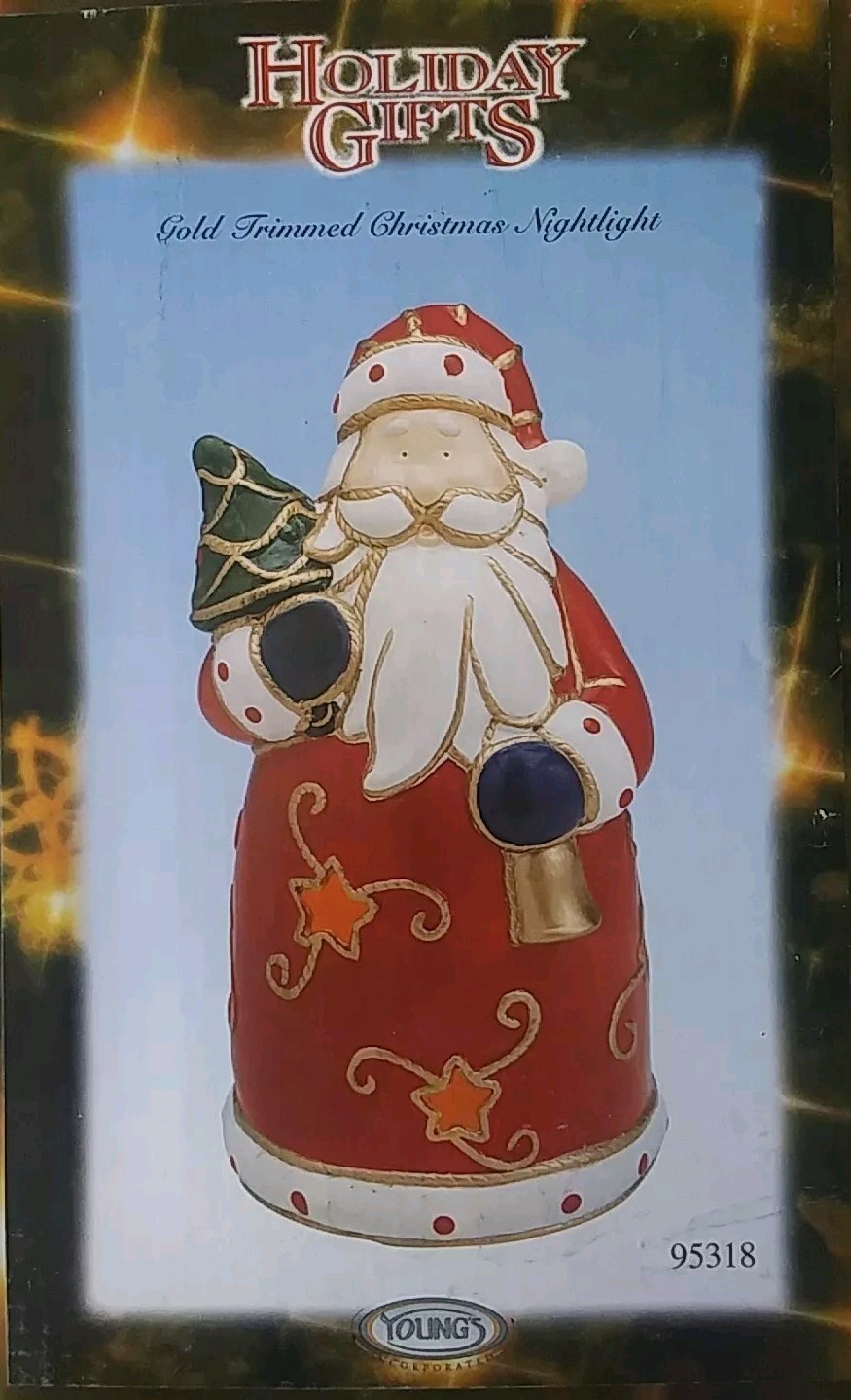 Young\'s Holiday Gift Christmas Santa Nightlight NEW Young\'s Holiday Gift Christmas Santa Nightlight NEW