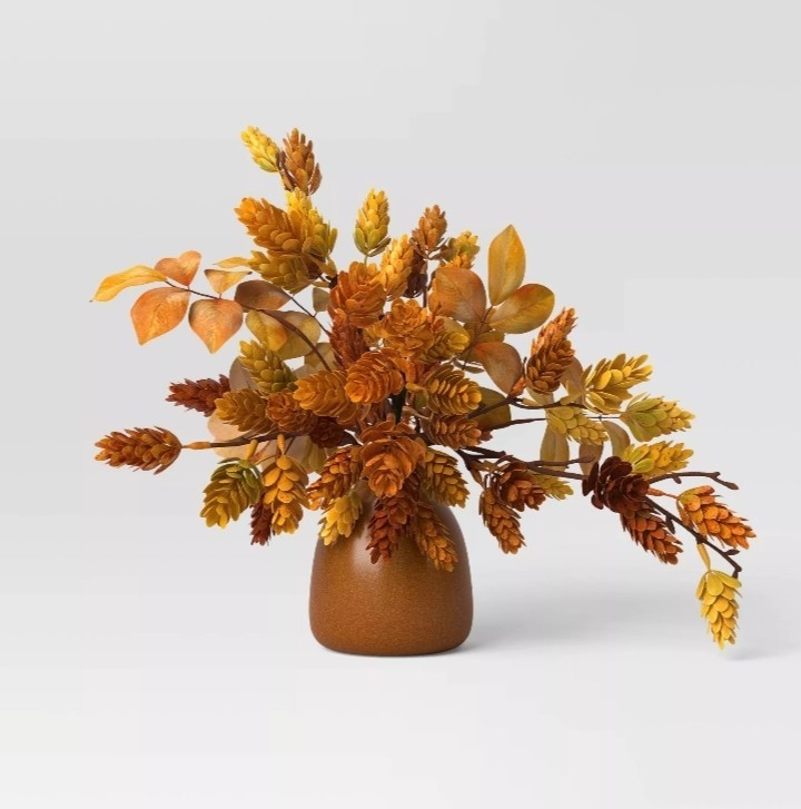 🥥 Threshold Small Hops Artificial Plants Fall Arrangement🆕️LOT OF 2‼️