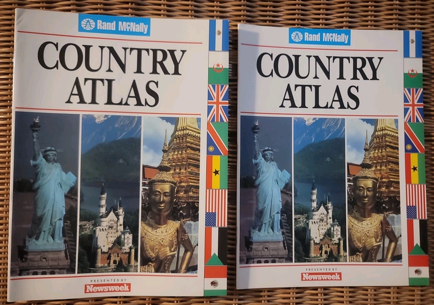 2 Copies Of Rand McNally Country Atlas Presented By Newsweek 1994 Paperback 2 Copies Of Rand McNally Country Atlas Presented By Newsweek 1994 Paperback