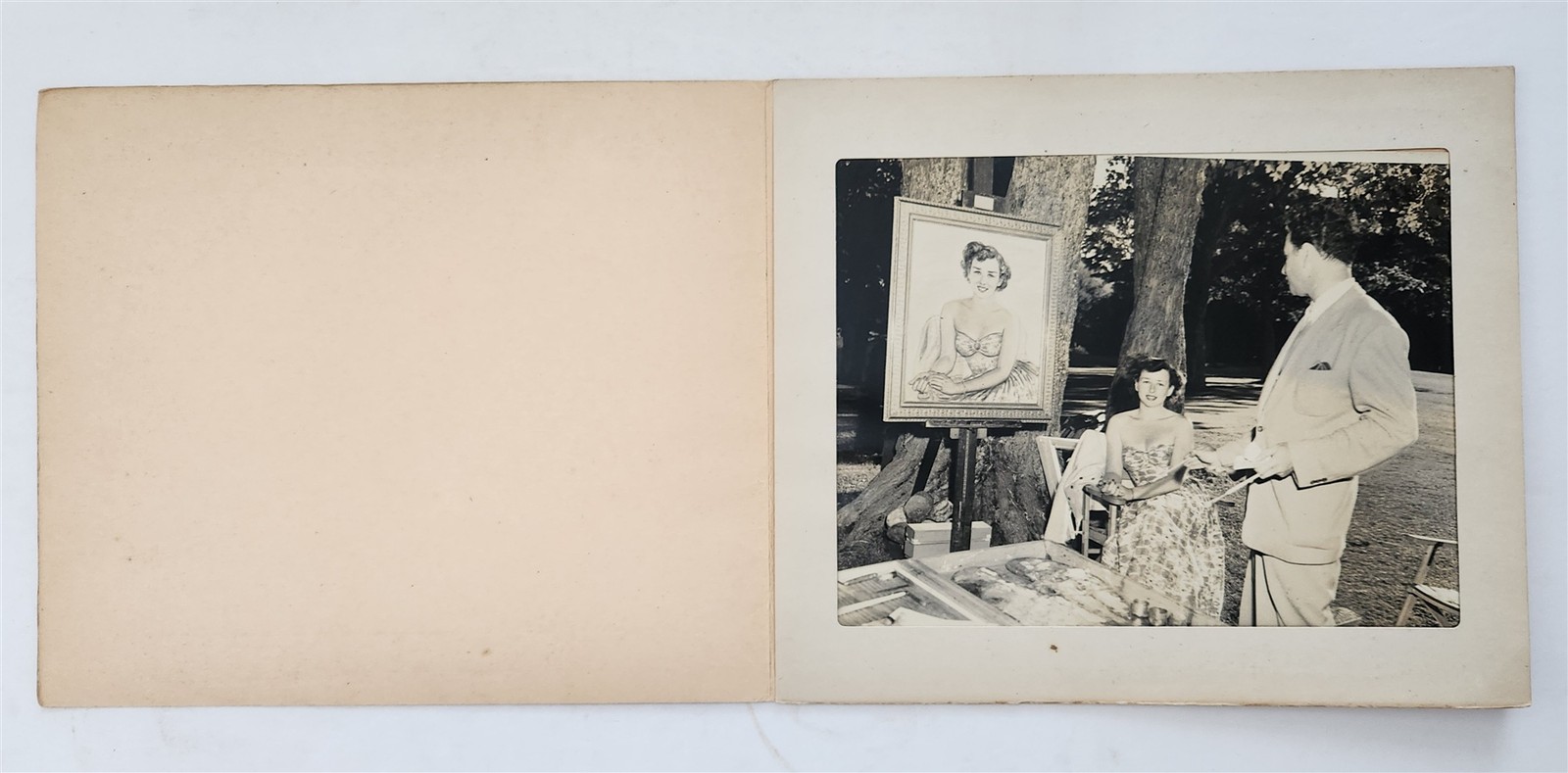 1949 vintage DAVID IMMERMAN painting ESTELLE SHAPIRO PHOTO dixville notch nh