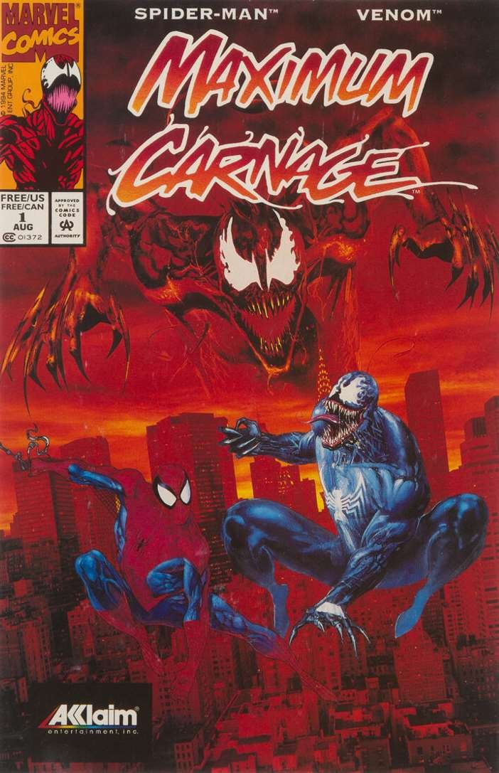 Maximum Carnage #1 FN; Marvel | Spider-Man Venom Acclaim Promo - w/Bag+Board Maximum Carnage #1 FN; Marvel | Spider-Man Venom Acclaim Promo - w/Bag+Board