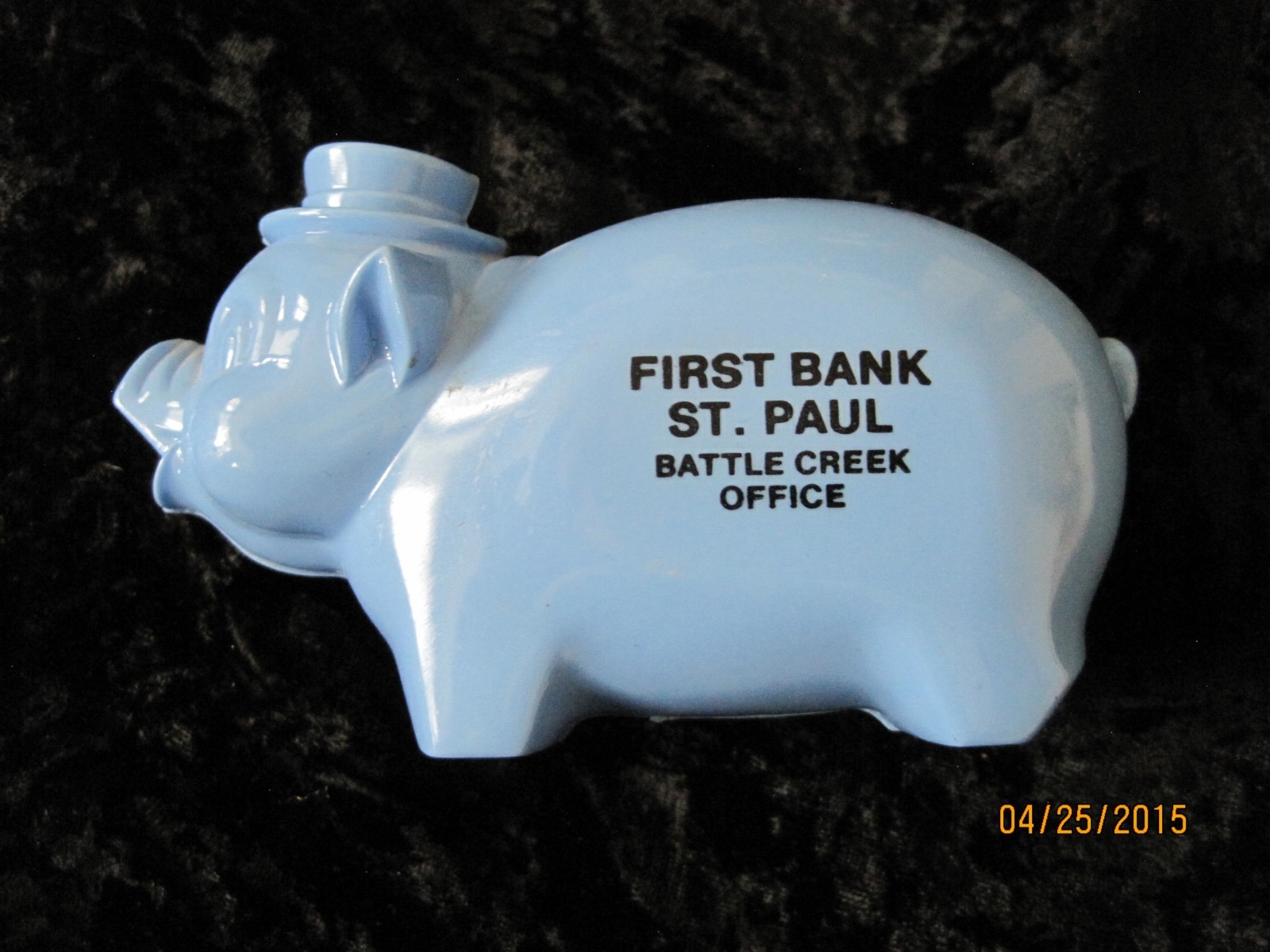 Plastic Pig Blue First Bank St Paul Battle Creek Office 4.5\ Plastic Pig Blue First Bank St Paul Battle Creek Office 4.5\