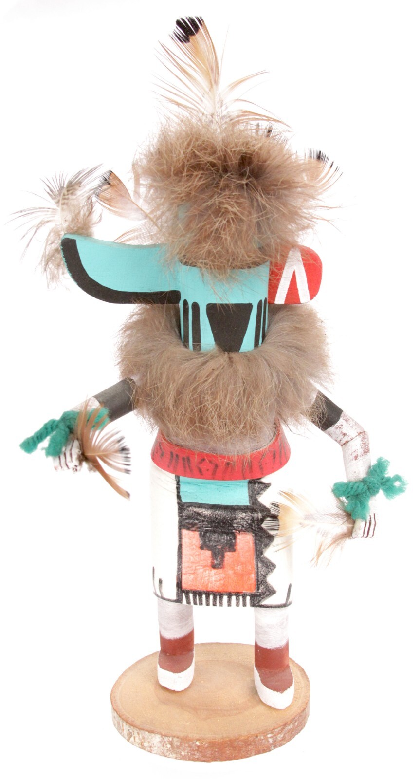 Vintage Native American Wooden Hopi Kachina Doll Long Horn C.K. Southwestern Art Vintage Native American Wooden Hopi Kachina Doll Long Horn C.K. Southwestern Art