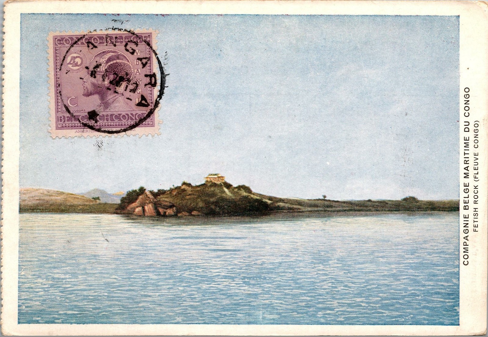 Belgian Congo Postcard used 1928 Beautiful Belgian Congo Postcard used 1928 Beautiful