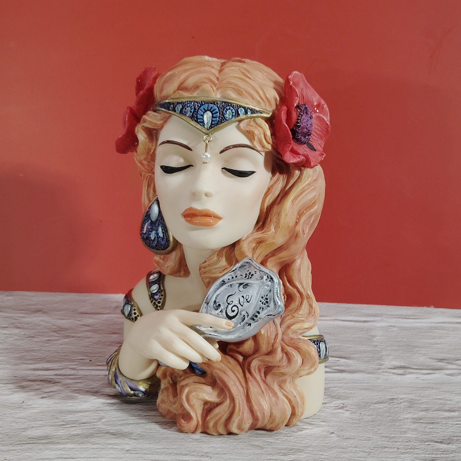 Cameo Girls Deluxe Lady Vase Eve 1917 “Brush with Beauty #742 Of 1500 Home Decor Cameo Girls Deluxe Lady Vase Eve 1917 “Brush with Beauty #742 Of 1500 Home Decor