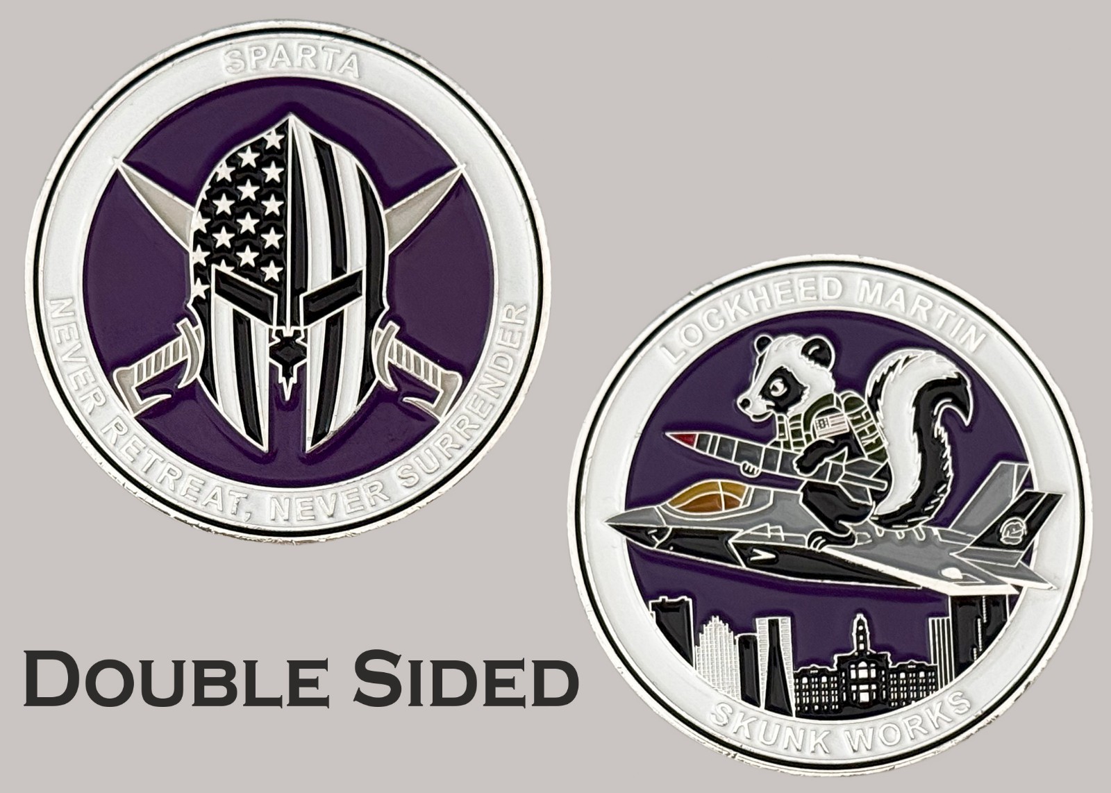 Lockheed Martin Skunk Works Sparta Military Themed Challenge Coin  J#31