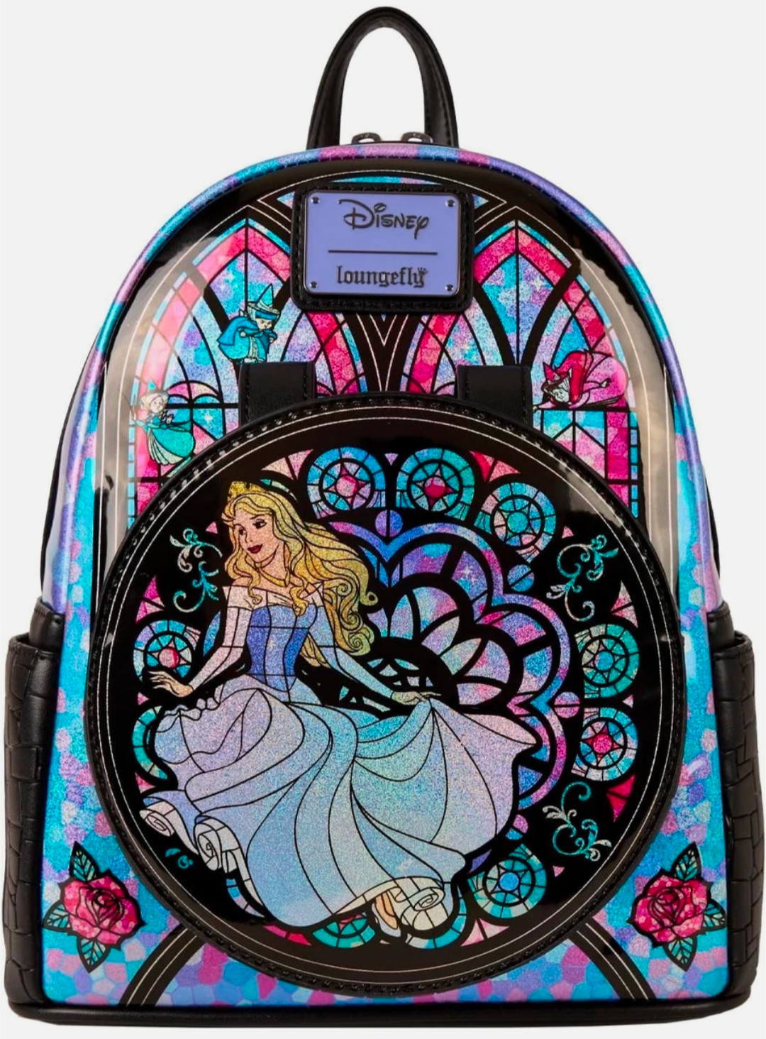 Loungefly Disney Princess Stained Glass : sleeping Beauty Mini-Backpack  Aurora