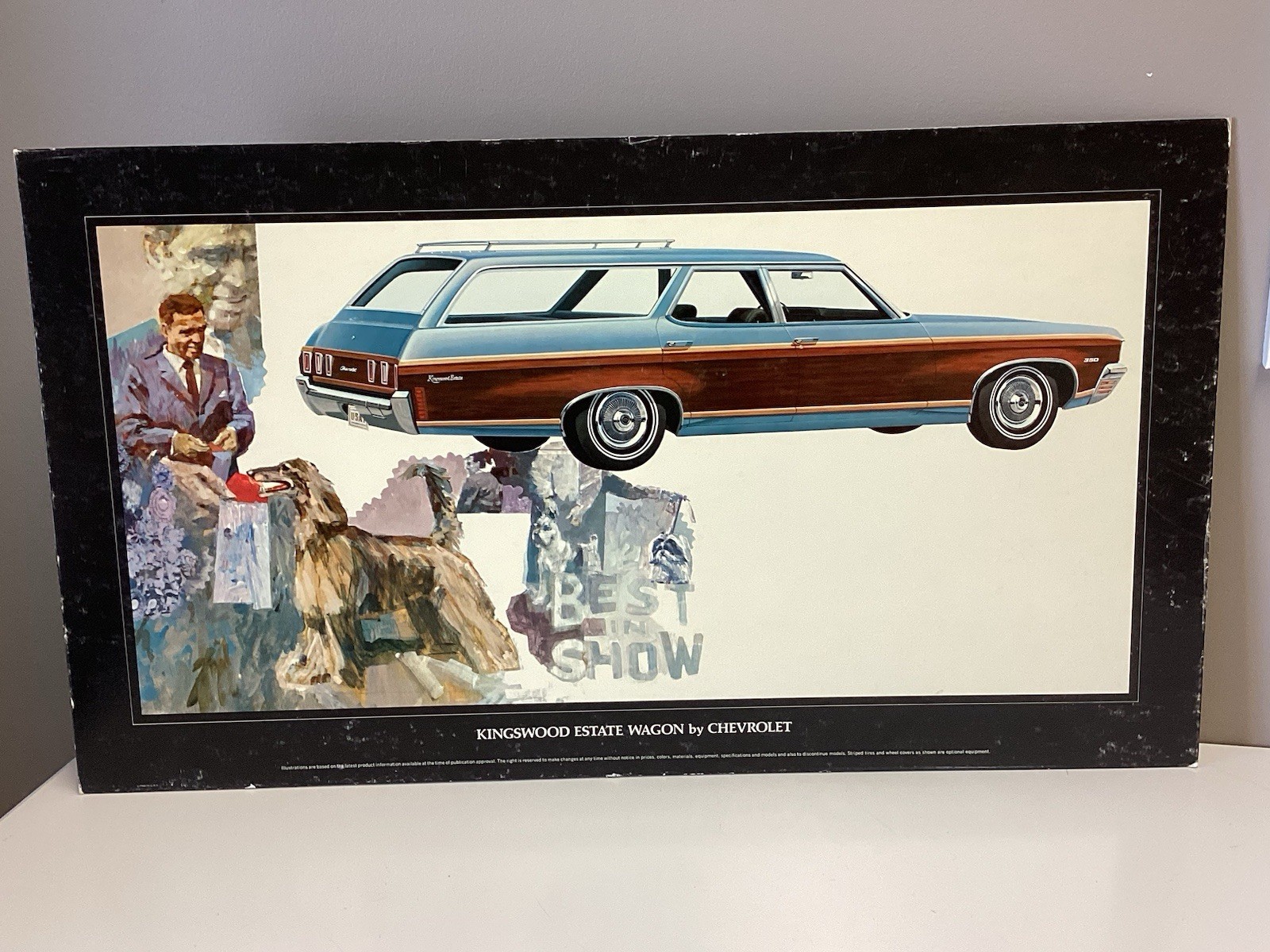 1970 Chevrolet Kingswood Estate Wagon , Cardboard Dealer Sign , 18” X 32” 1970 Chevrolet Kingswood Estate Wagon , Cardboard Dealer Sign , 18” X 32”