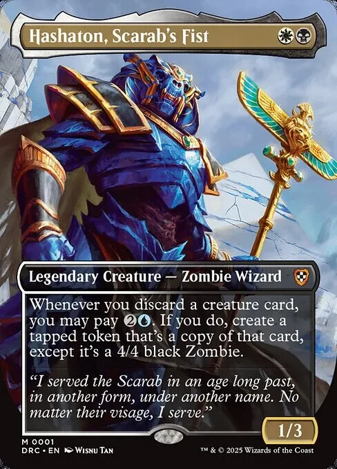 Hashaton, Scarab's Fist Custom Deck Commander MTG.