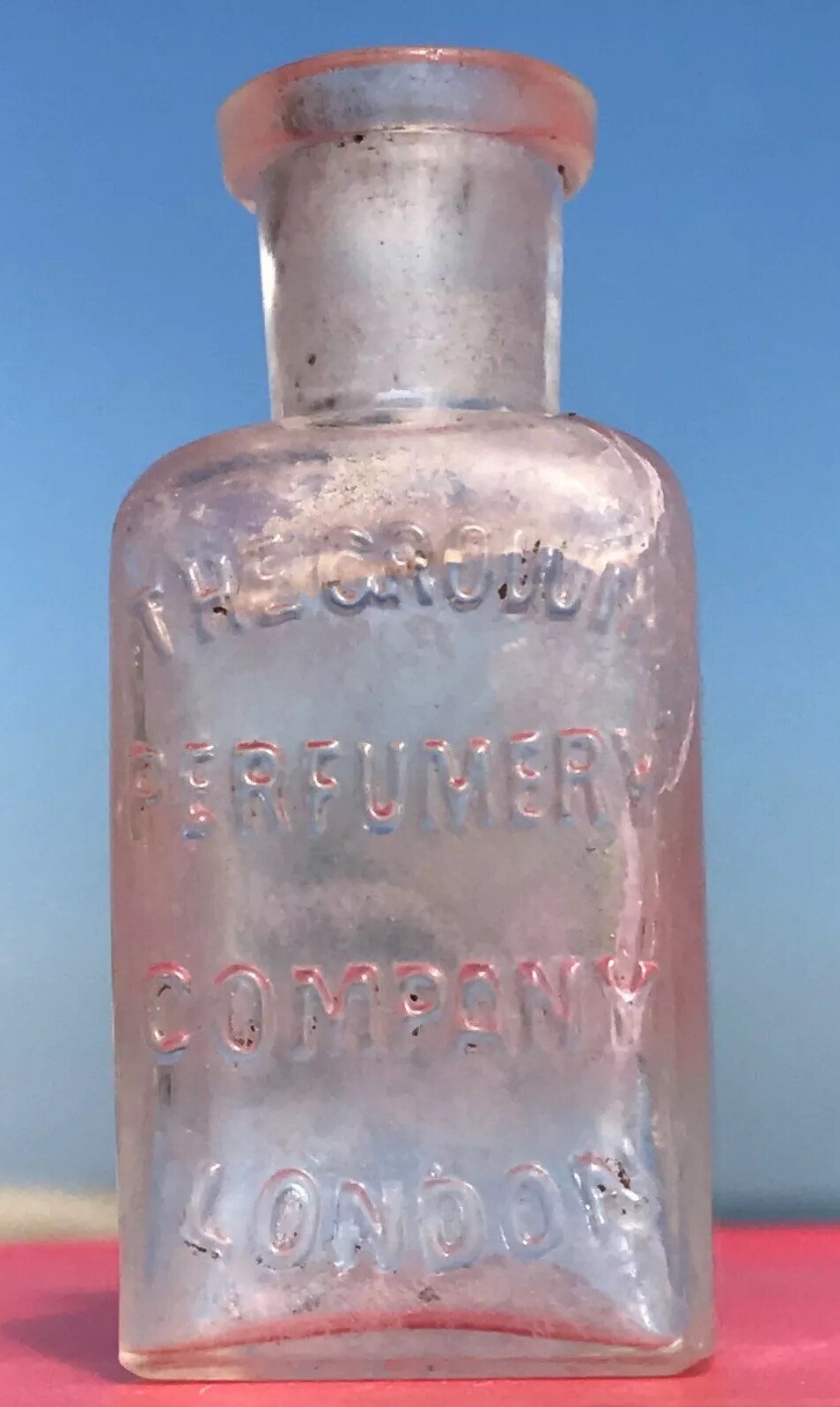 Pre-1900s Antique Perfume Bottle «THE CROWN PERFUMERY COMPANY LONDON»