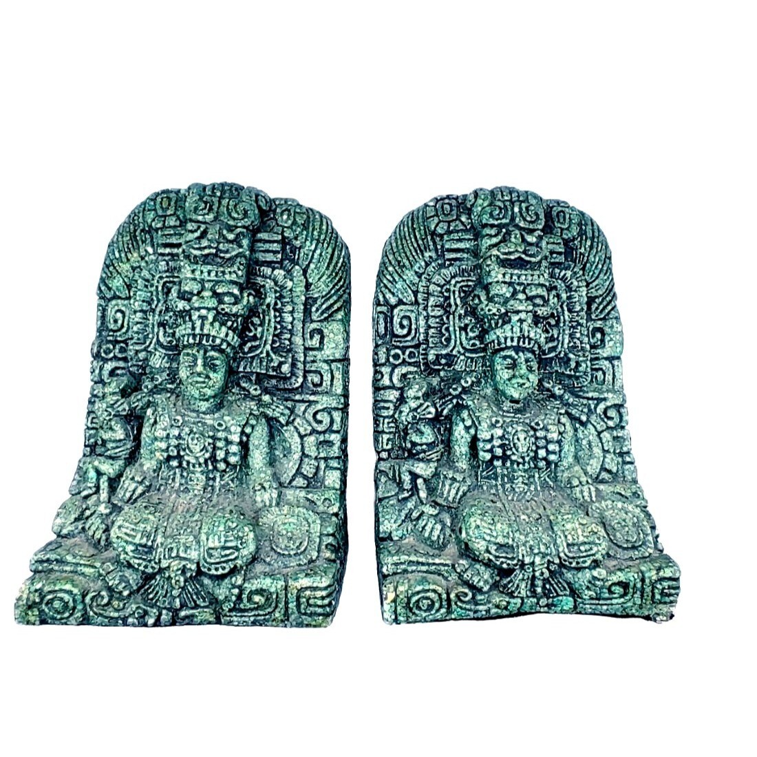 Mid century vintage bookends malachite turquoise mexican unique home decor Mid century vintage bookends malachite turquoise mexican unique home decor