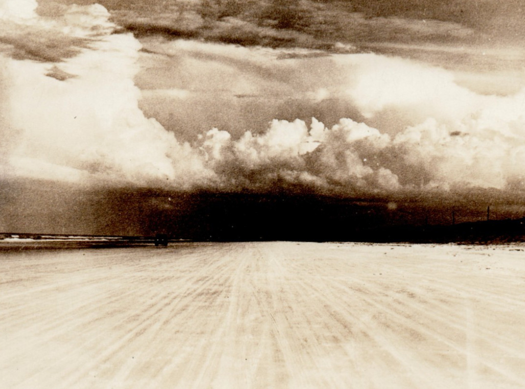 Car Landscape Sky RPPC Postcard AZO