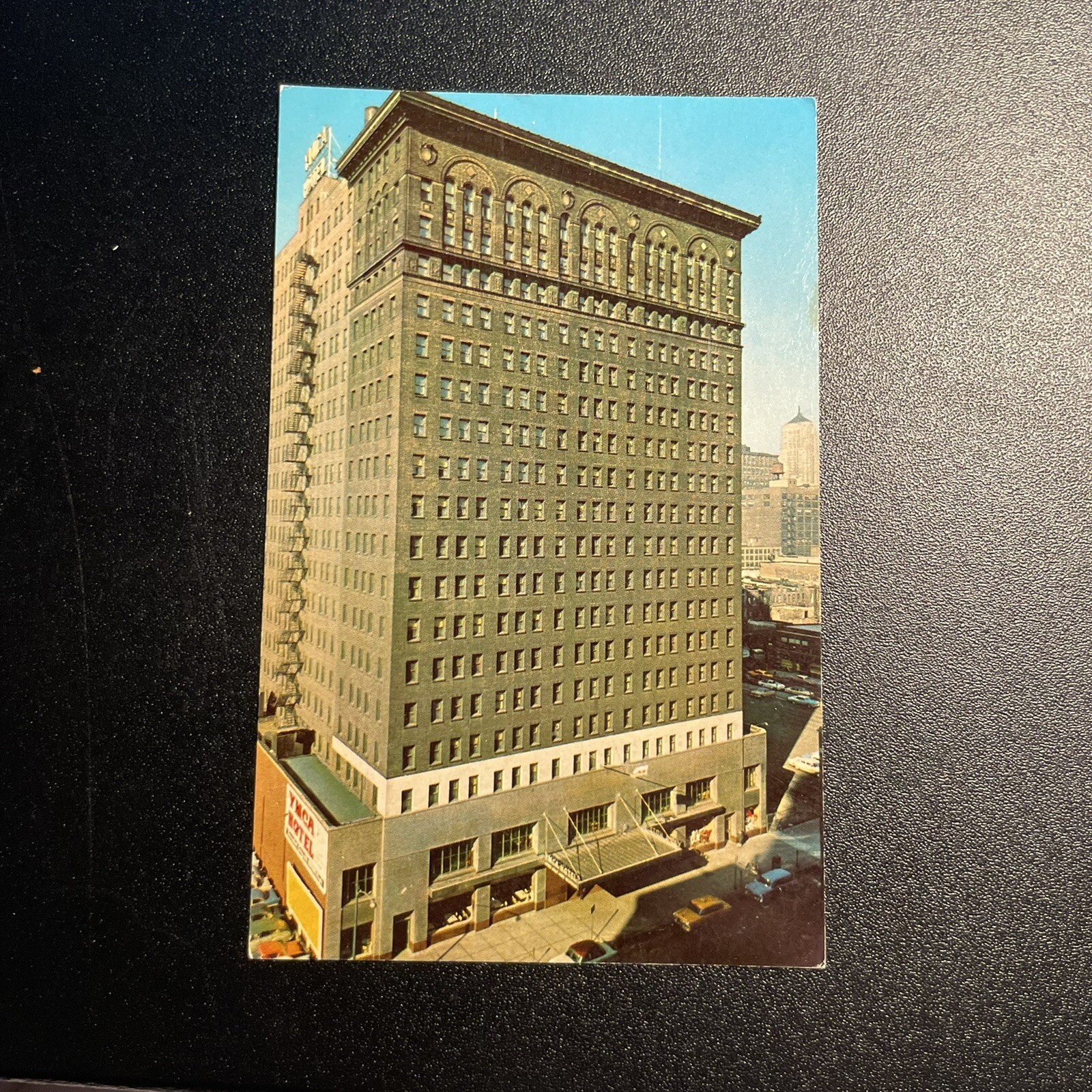 Chicago IL Illinois YMCA Hotel Aerial View Vintage Postcard