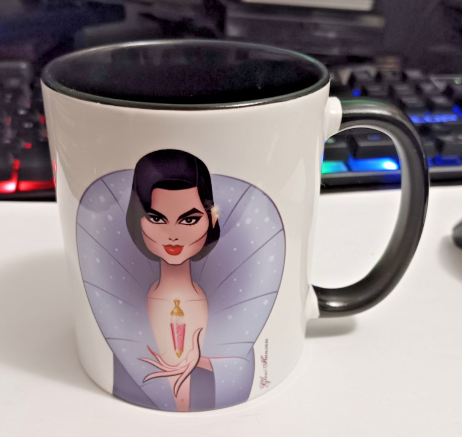 Glen Hanson Cartoonish Dominique Deveraux (Dynasty) Ceramic Mug/Cup Rare