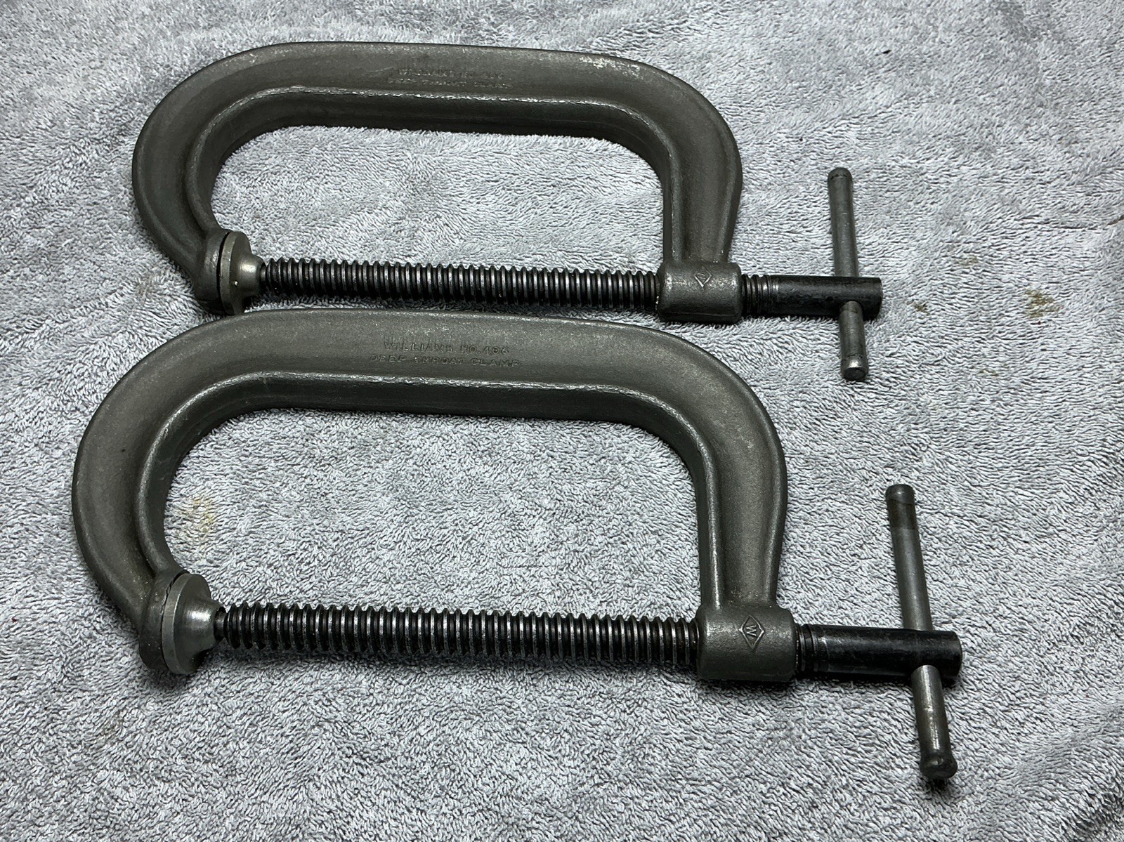2 VTG. J.H.WILLIAMS 6” C-CLAMPS NO.406