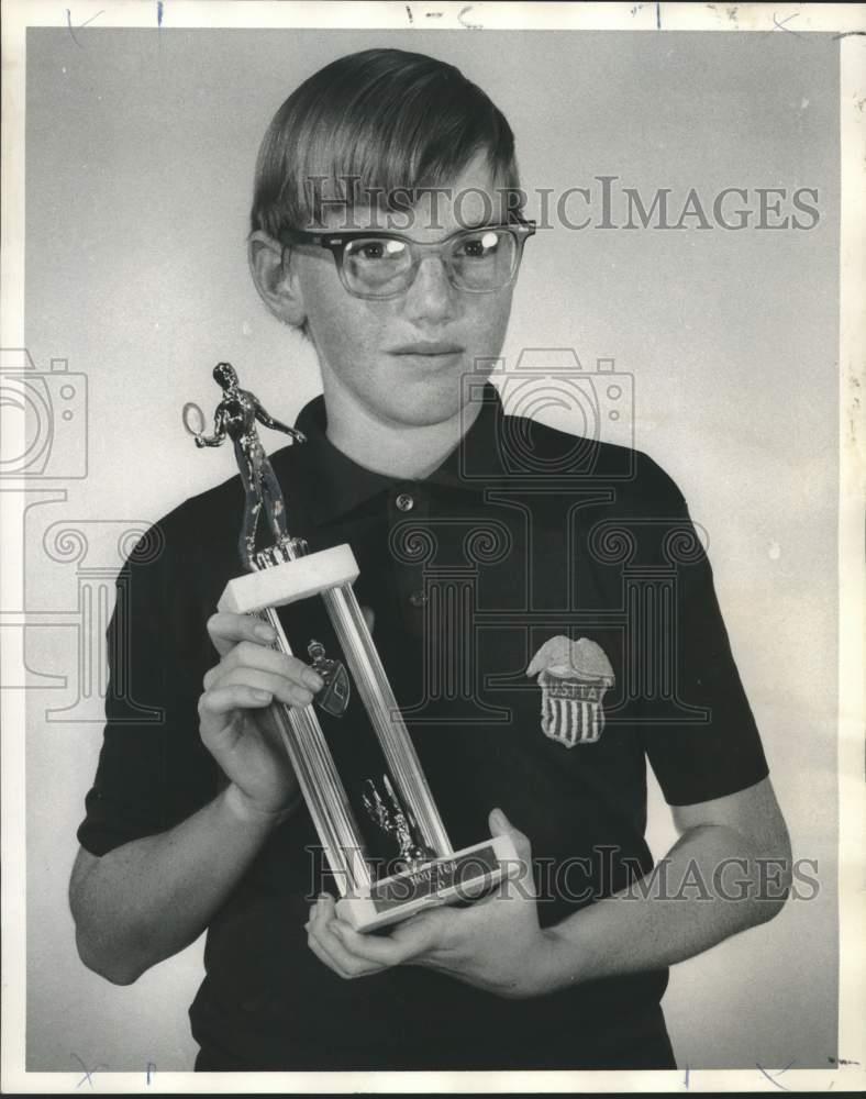 1970 Press Photo John Quick, Winner of Houston Table Tennis Tournament